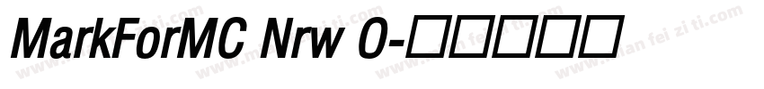 MarkForMC Nrw O字体转换